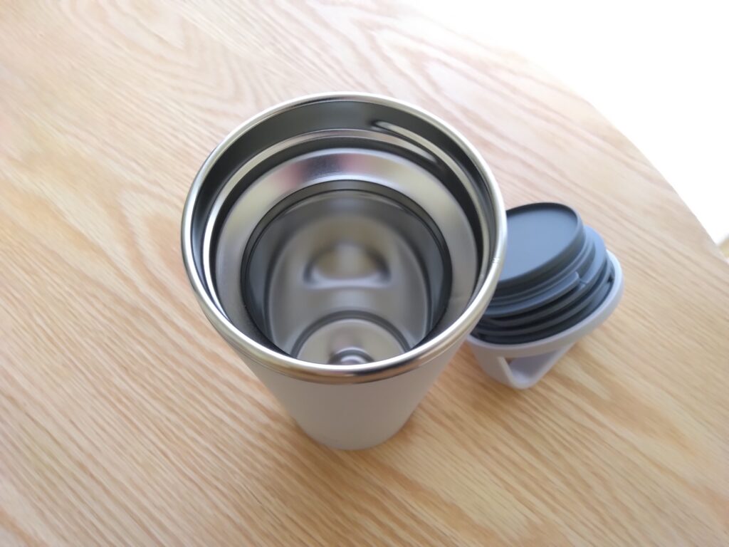 シームレスせんタンブラータイプは飲み口が広くて洗うのも簡単